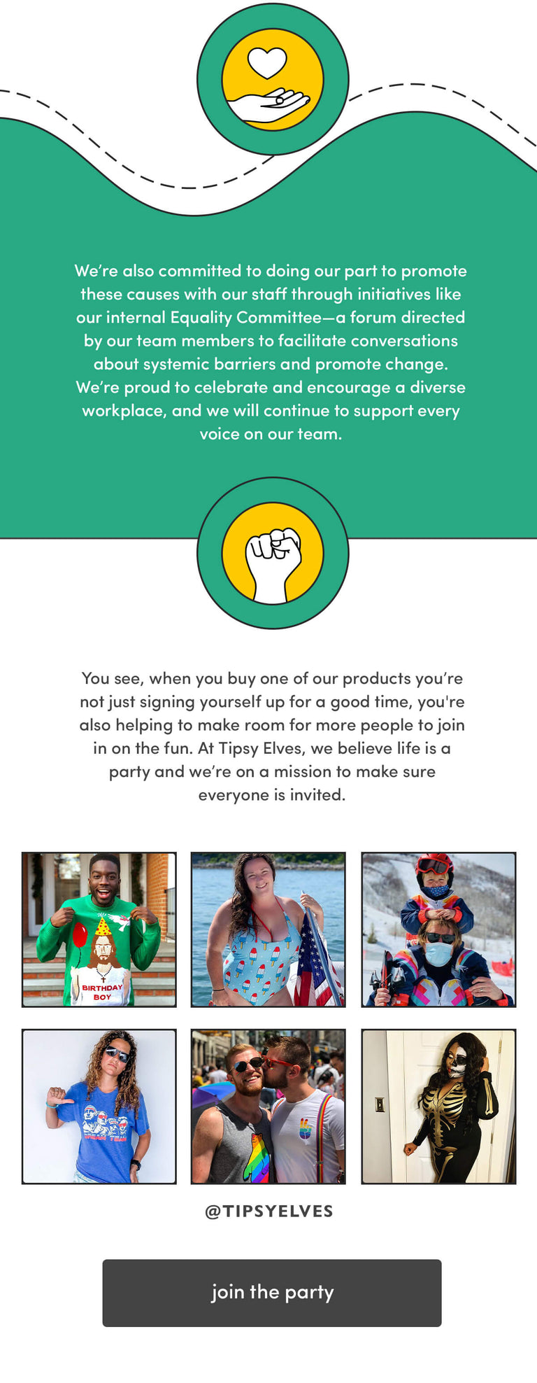 we have an equality committee dedicated to the right for all to have fun