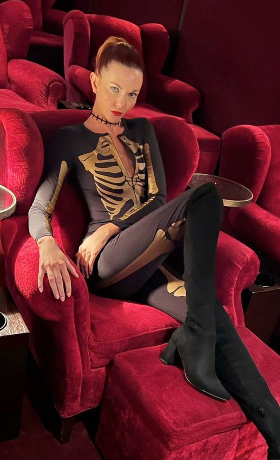 shop women's gold skeleton bodysuit costume