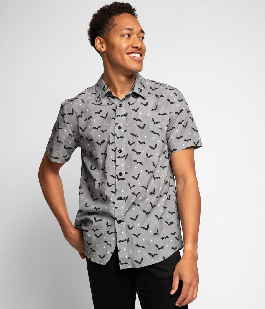 Men's Bats Button Down Shirt Image 2