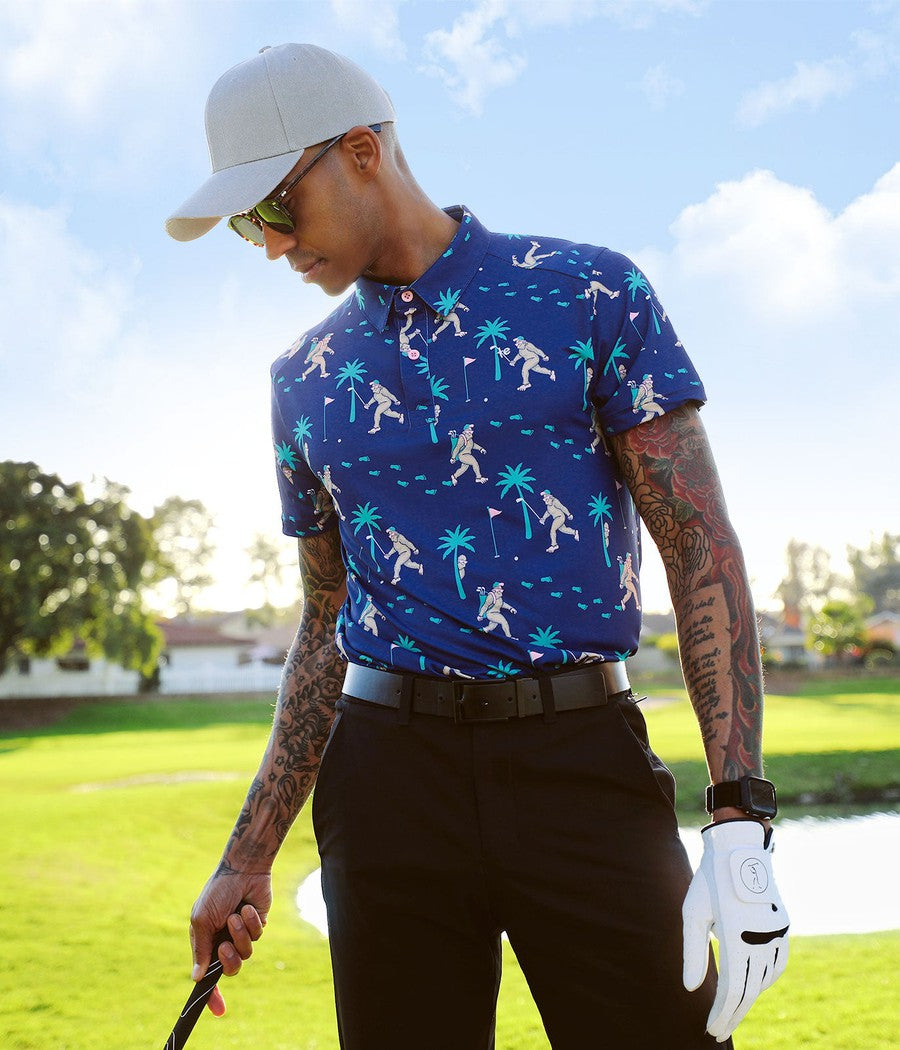 Men's Bigfoot Bogey Golf Polo Image 2