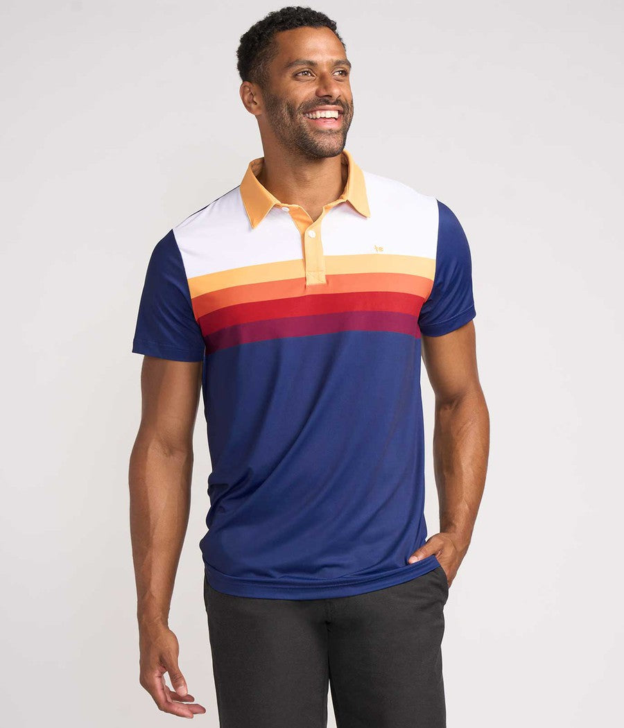 Men's Slice of Sunset Golf Polo