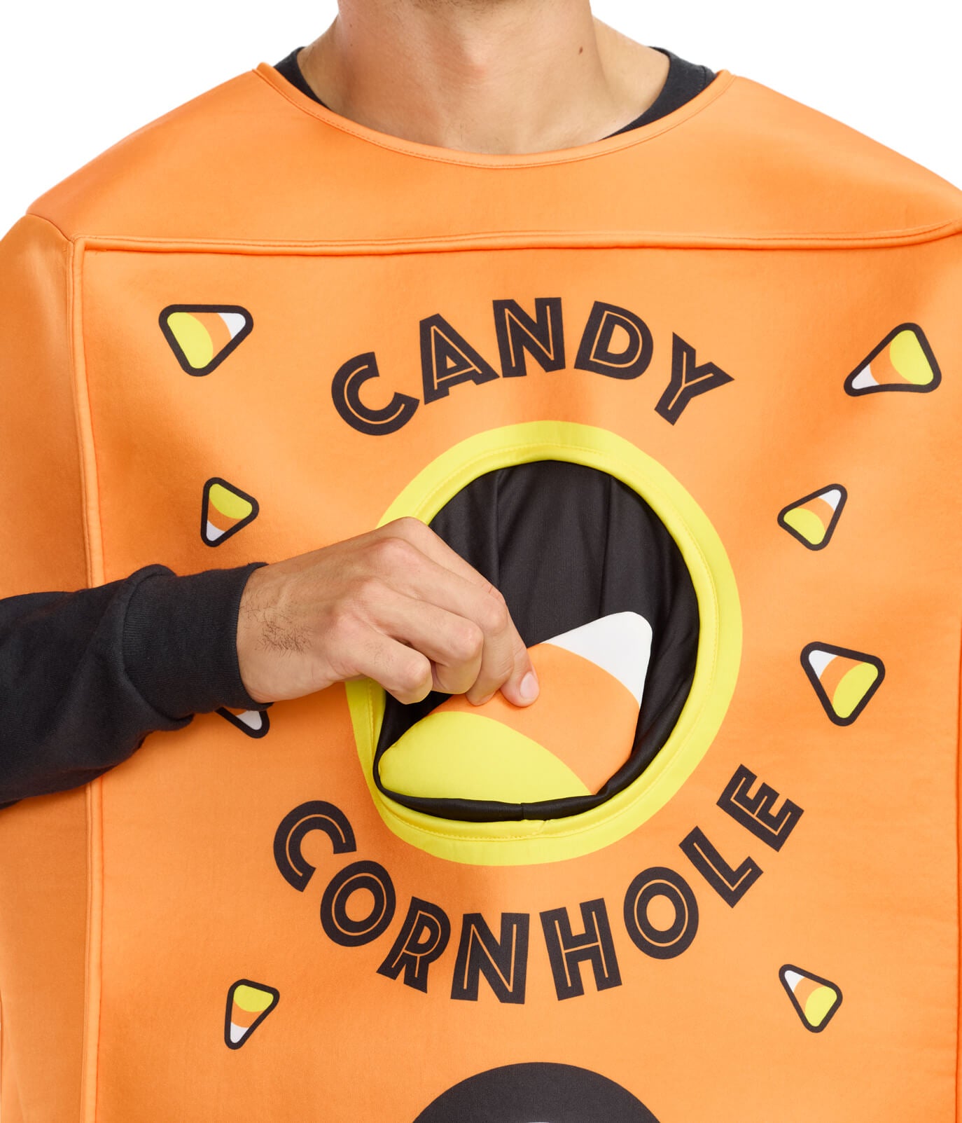 Men's Candy Corn Cornhole Game Costume
