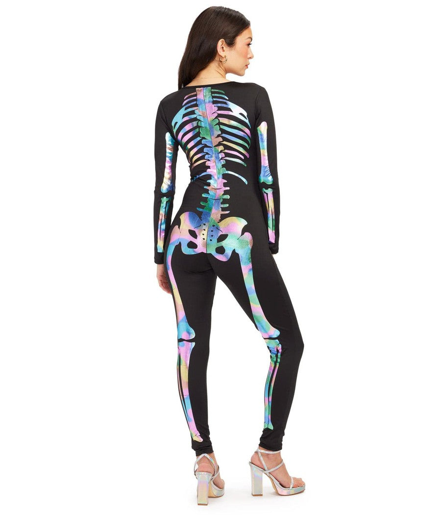 Iridescent Skeleton Bodysuit Costume Image 2