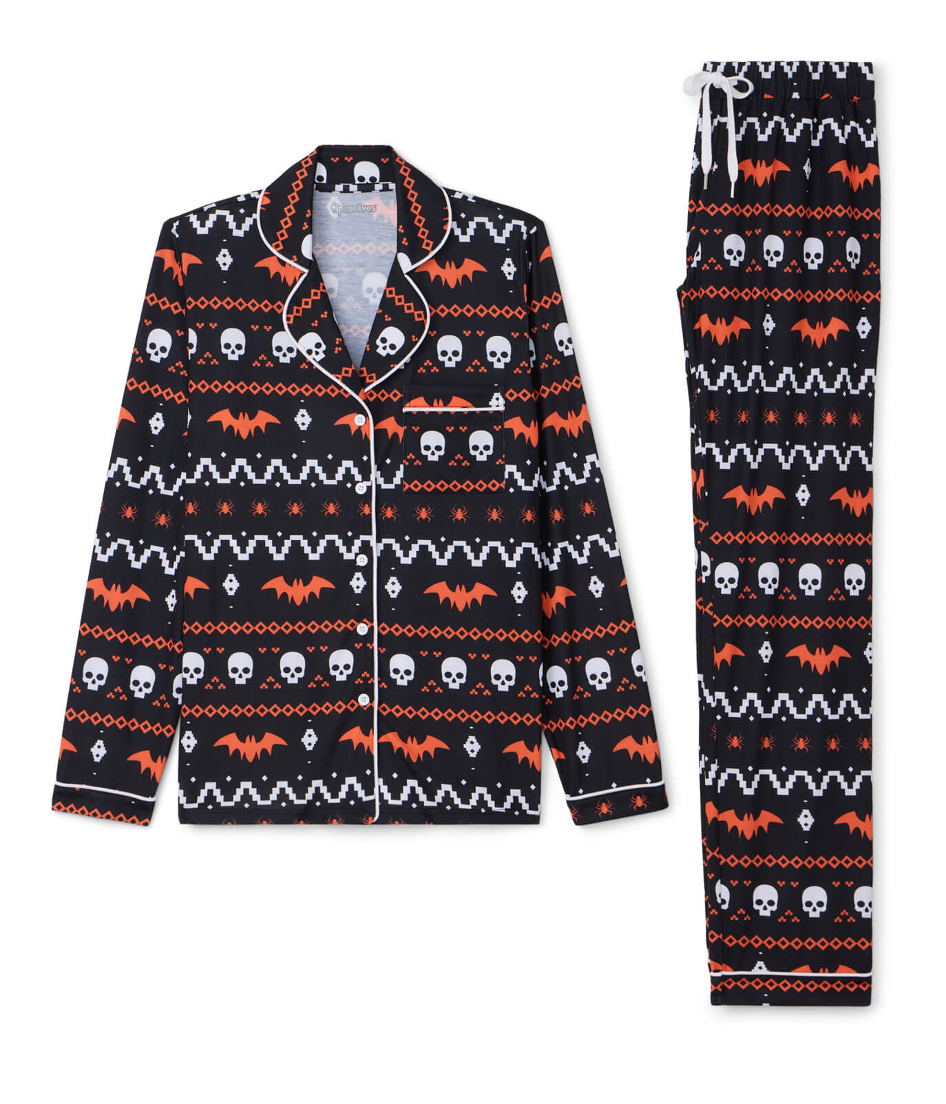 Women's Creature of the Night Halloween Pajama Set Image 2