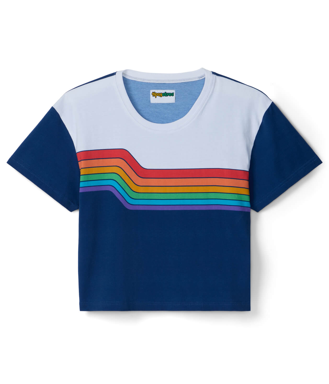 Color Cruise Rainbow Crop Top