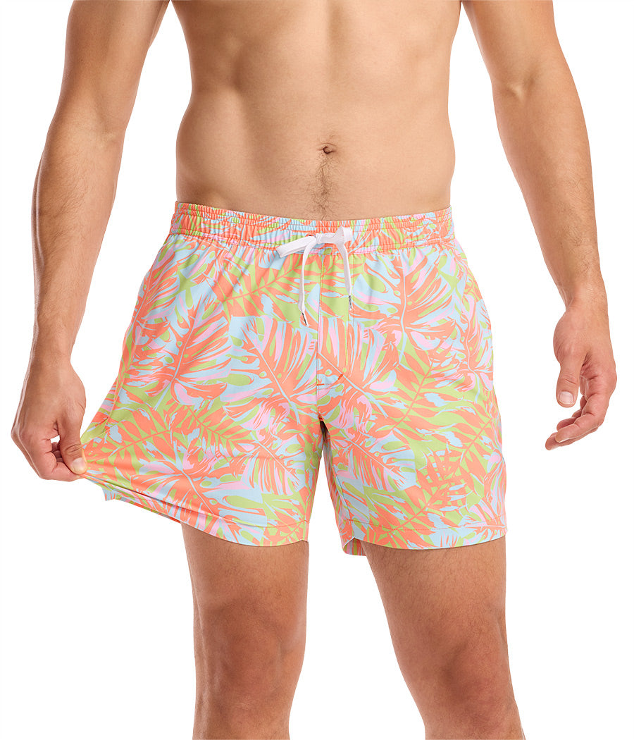 Leaf Luster Stretch Swim Trunks - 6" Inseam Image 2