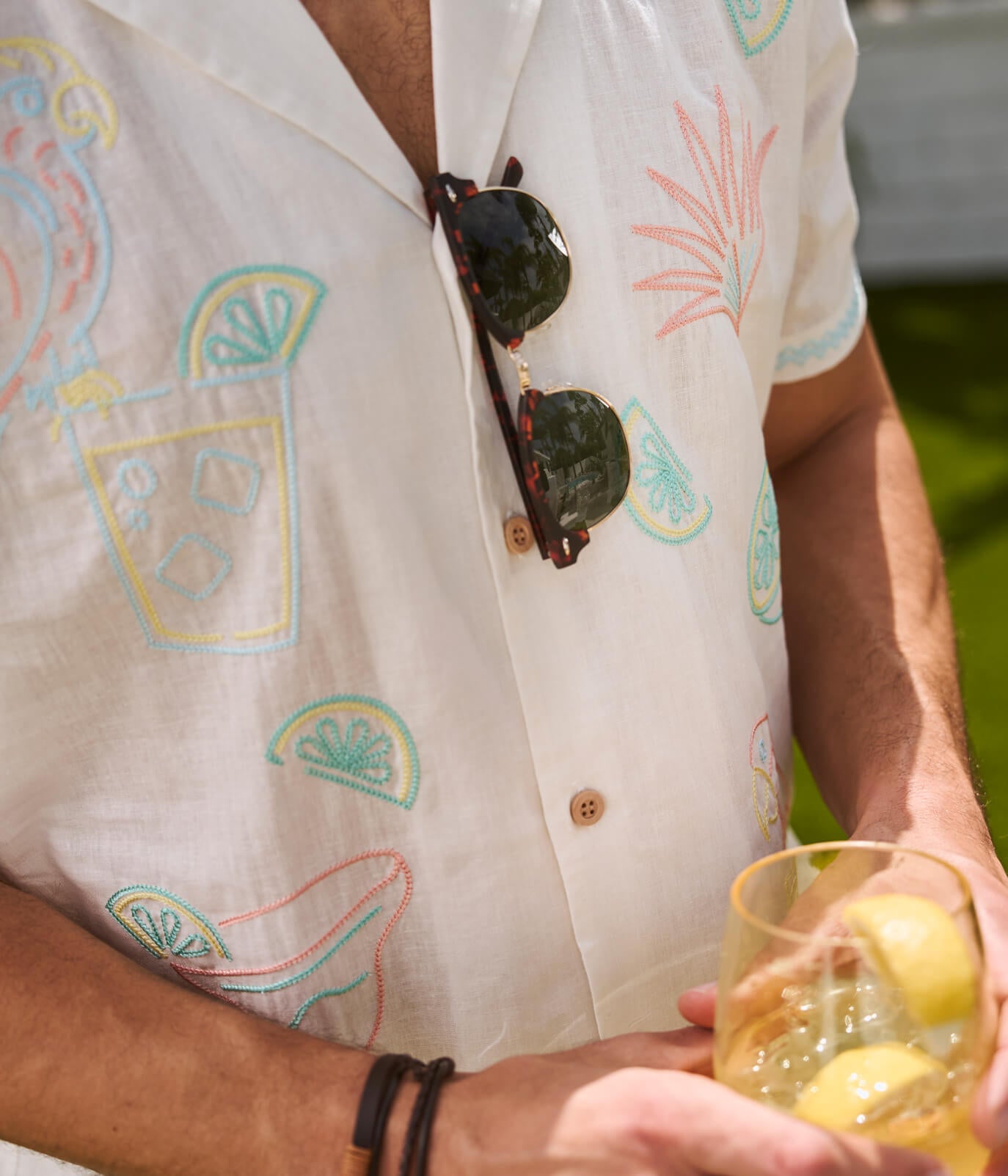 Men's Tequilin' Time Linen Cabana Shirt Image 2