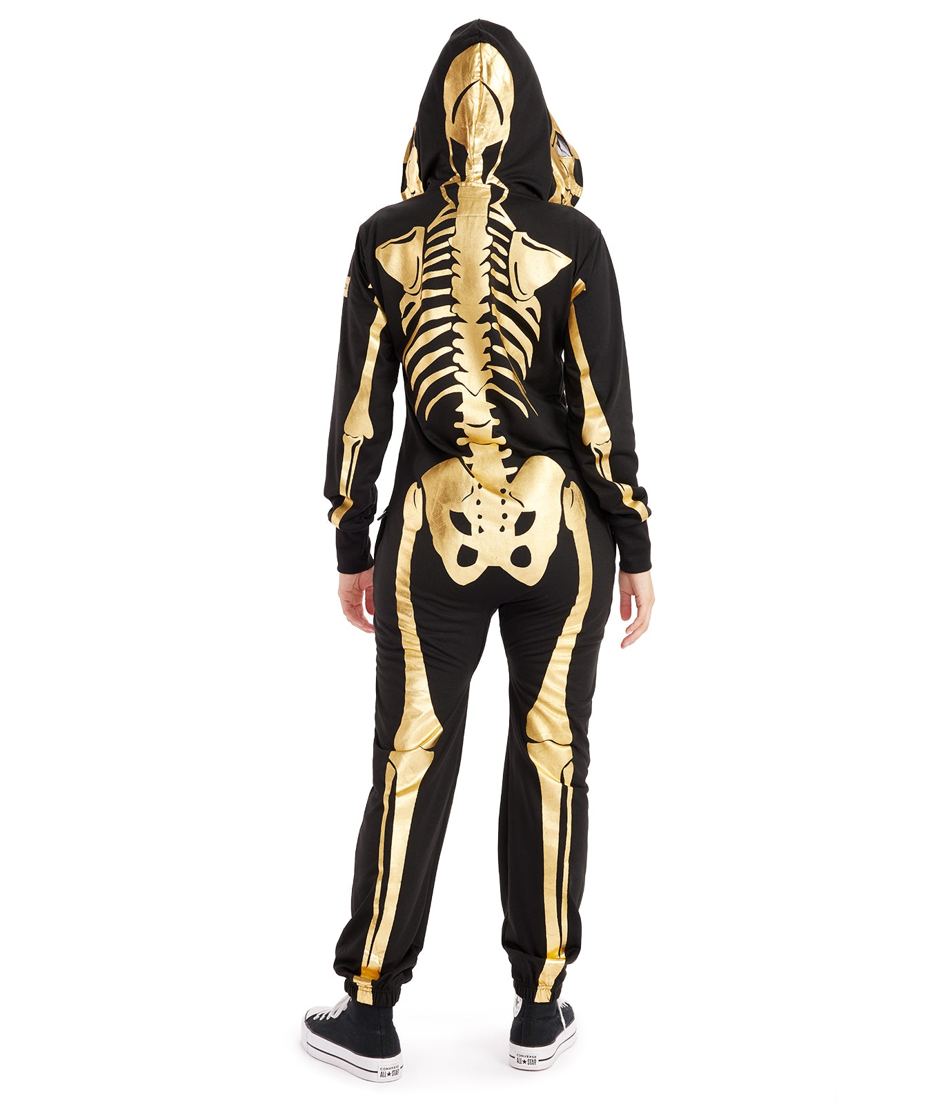 Women's Gold Skeleton Costume Image 2